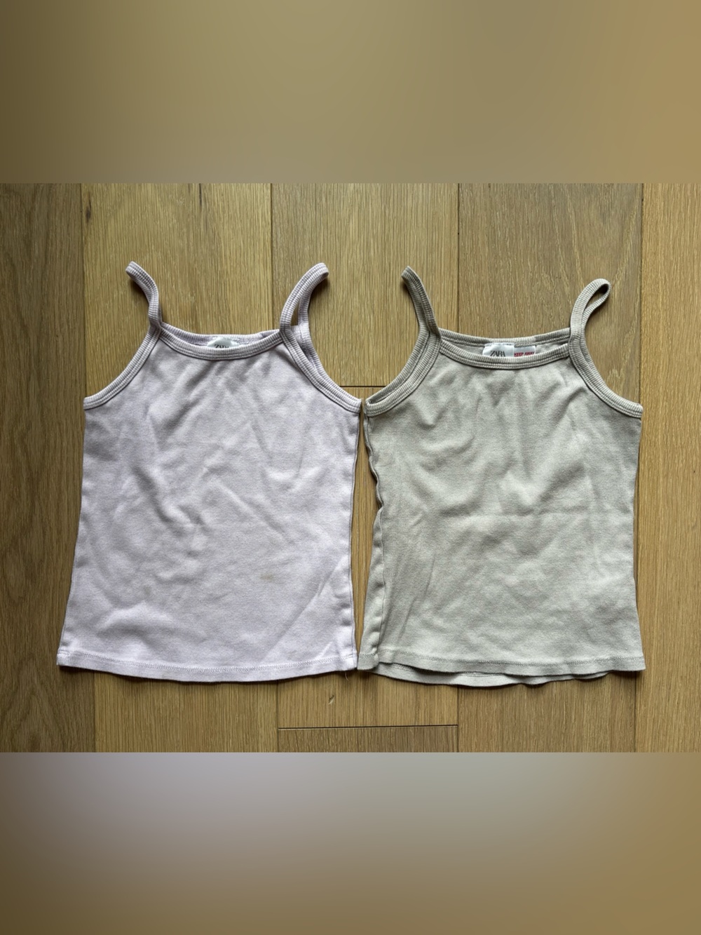 Zara Ribbed Tank Tops